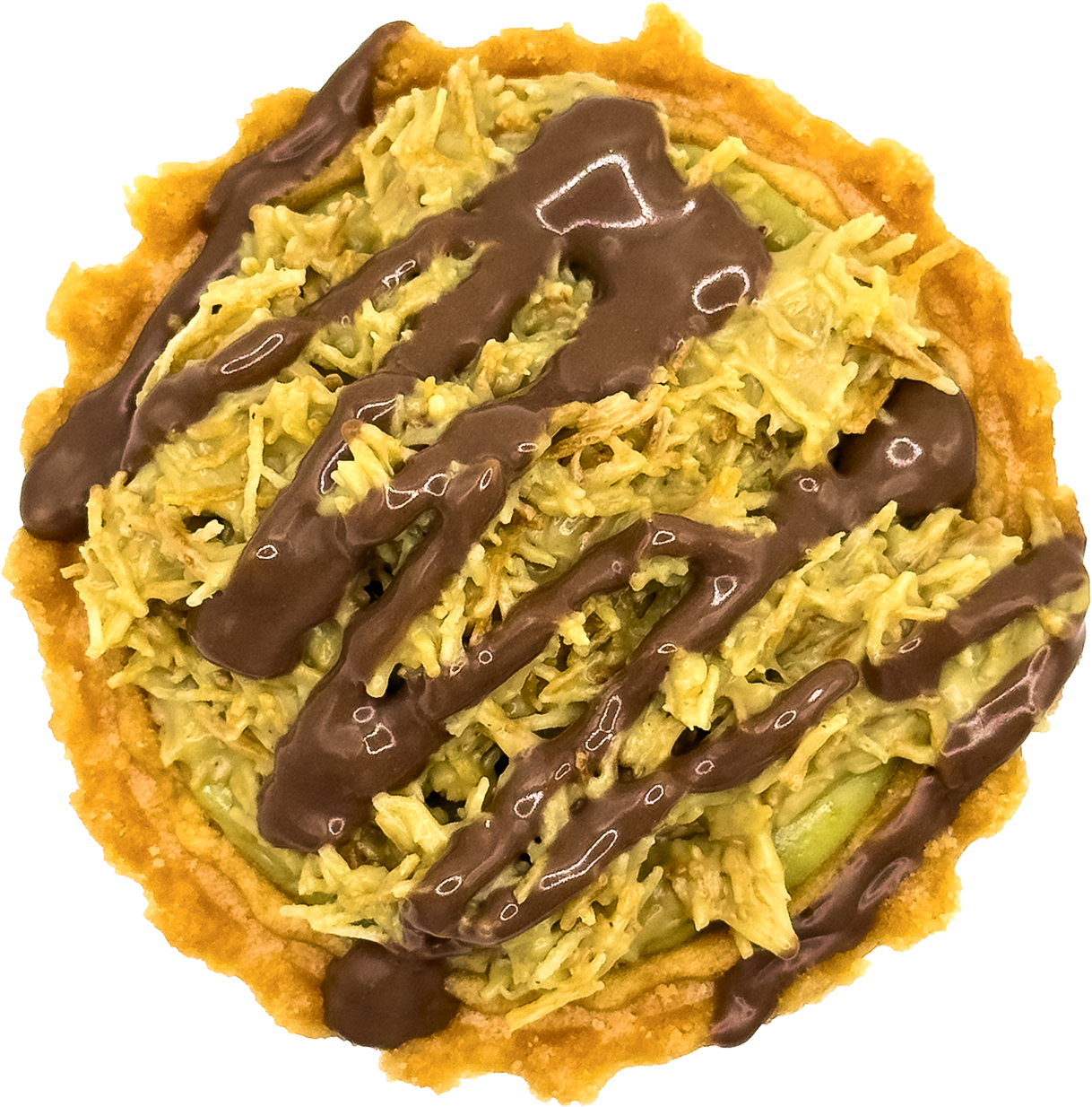 Cato Cheesetarte Dubai Schokolade von oben fotografiert