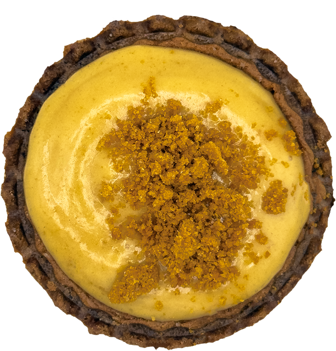 Cato Cheesetarte Lotus Biscoff Schokolade von oben fotografiert