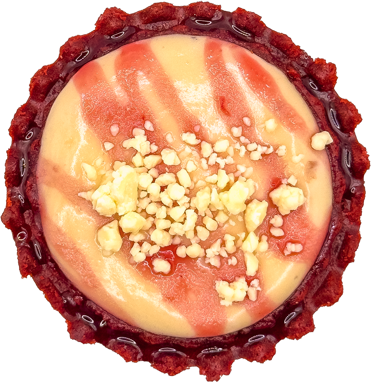 Cato Cheesetarte Red Velvet von oben fotografiert